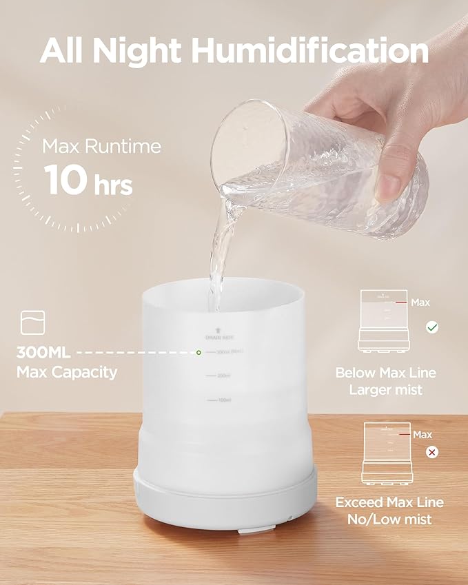 InnoGear 300ML Essential Oil Diffuser, Premium 5-in-1 Ultrasonic Aromatherapy - Image 3