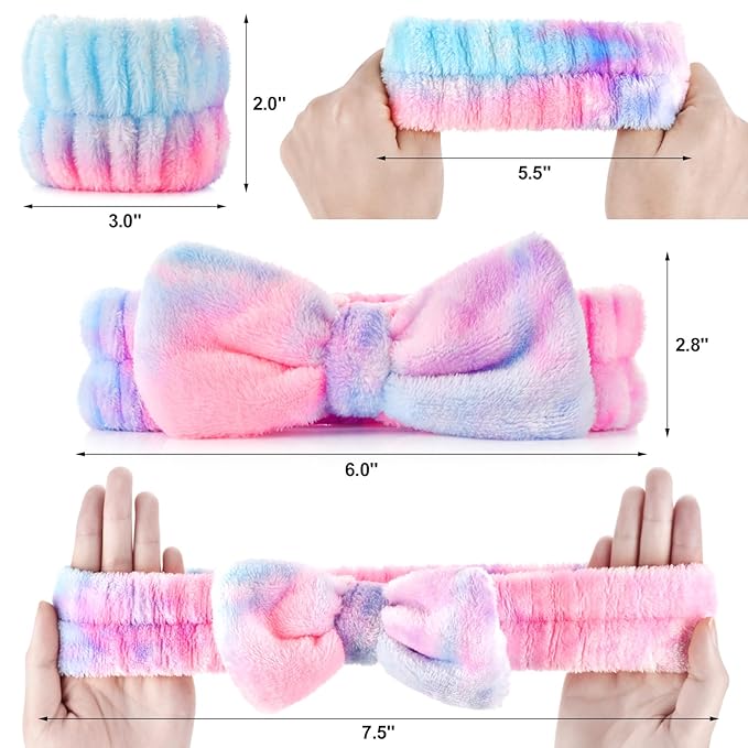 Wteehn 6pcs Headband and Wristband - Image 3