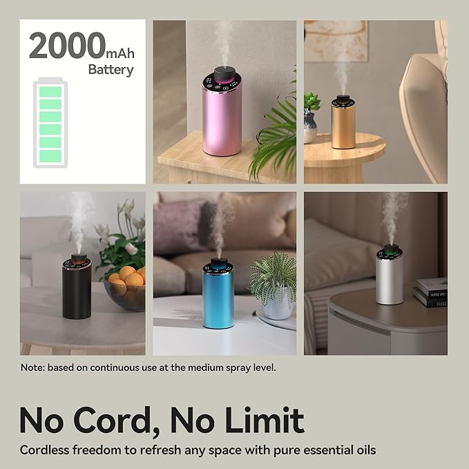 Waterless Essential Oil Diffuser Scent Aromatherapy Diffusers - Image 7