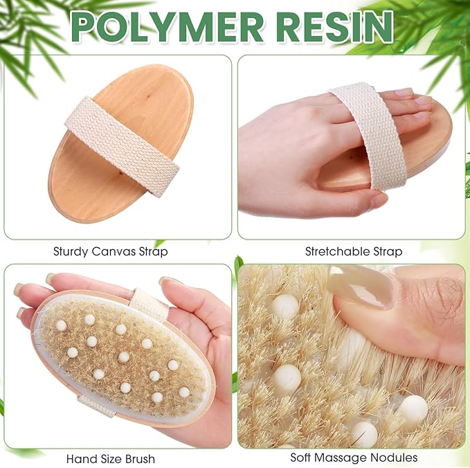Gejoy 20 Pcs Dry Brushing Body Brush - Image 3