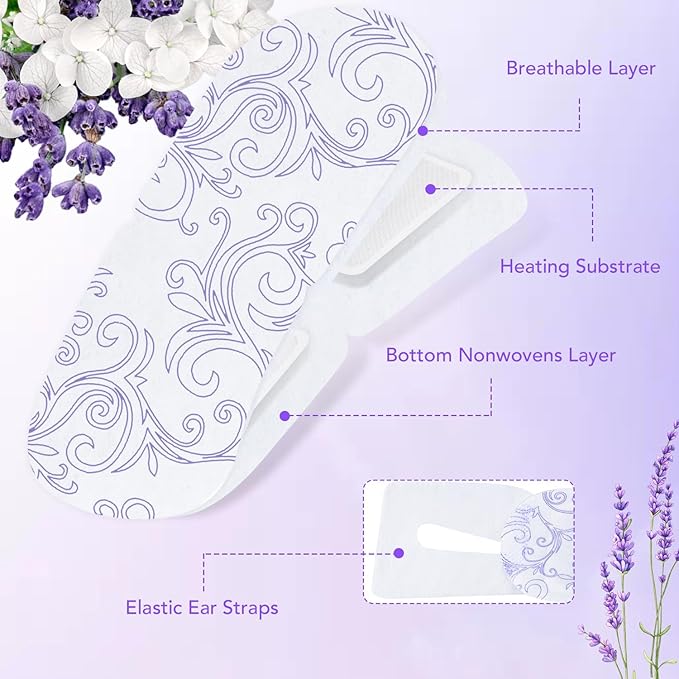 XPCARE 60 Pack Steam Eye Masks for Dry Eyes, SPA Warm Sleep Eye Mask, - Image 2
