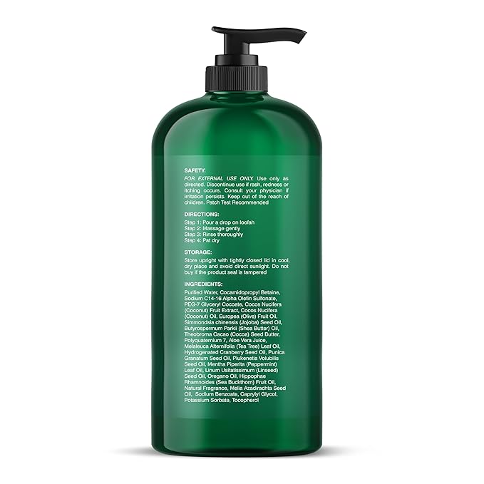Botanic Hearth Tea Tree Body Wash -16 fl oz- All-Natural & Odor-Control Shower - Image 7