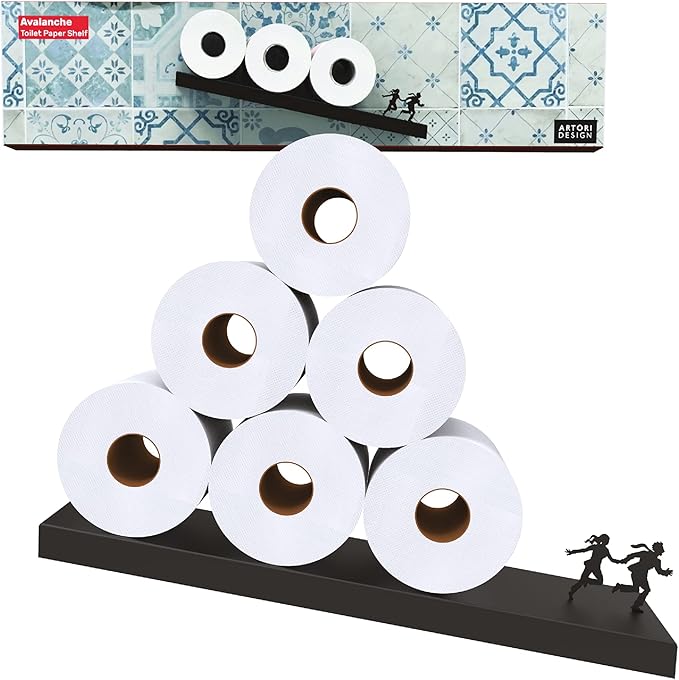 Artori Floating Toilet Paper Shelf Storage by ARTORIDESIGN
