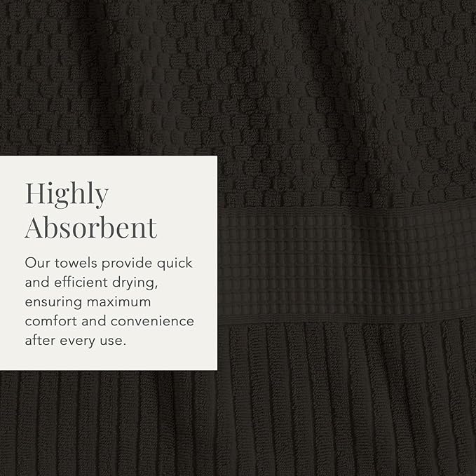 NY Loft 100% Cotton Hand Towel 6 Pack Hand Towel Set | Super Soft & Absorbent - Image 7