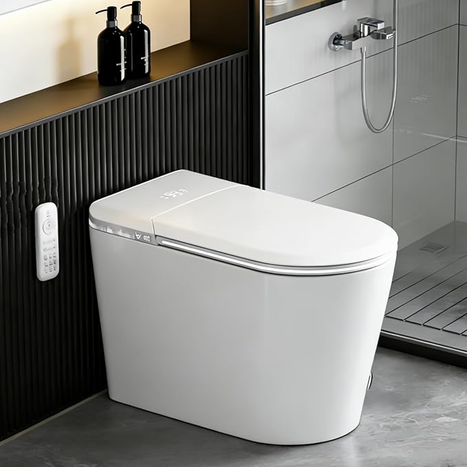 TDH Smart Toilet with Bidet Built in, Foam Shield, Heated Seat with Instant - Image 9
