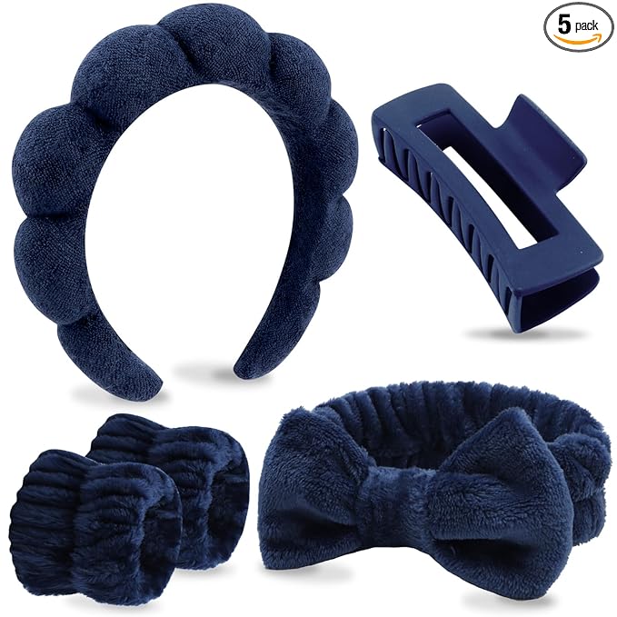 VELSCRUN Spa Headbands for Wash Face, Makeup Headband, Facial Skincare Headbands by VELSCRUN
