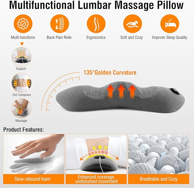 3-in-1 Electric Lumbar Support Pillow - Image 2
