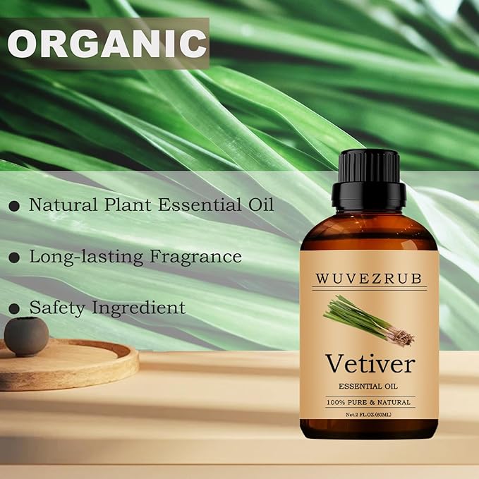 Vetiver Essential Oil, 60ML Pure and Natural - Image 4
