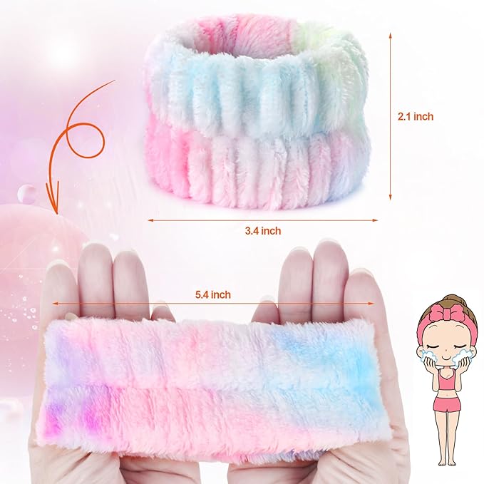 8pcs Wrist Bands for Washing Face Wash Wristbands Wrist Towels Arm Bands for - Image 4