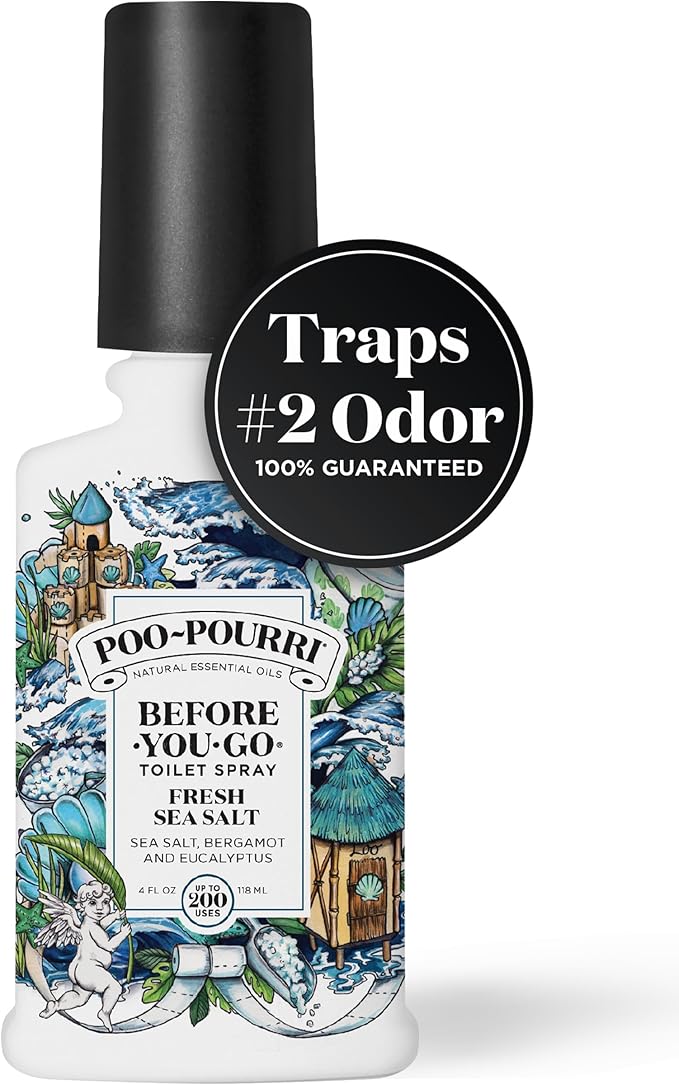 Poo-Pourri Before-You-Go Toilet Spray, Fresh Sea Salt, 4 Fl Oz, Bathroom Odor - Image 2
