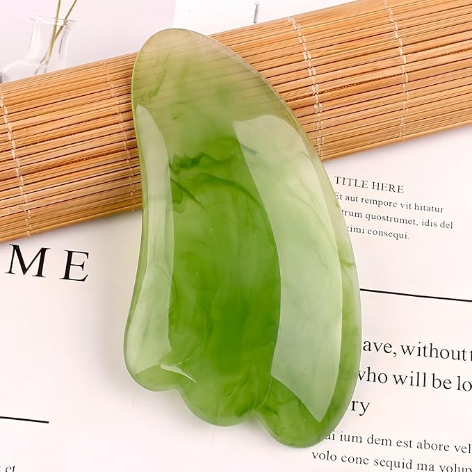 Gua Sha Scraping Massage Tool, GuaSha Facial Set, Natural Resin GuaSha Massage - Image 3