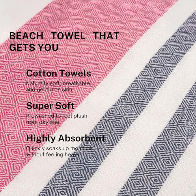 Cotton Turkish Beach Towel - Image 2