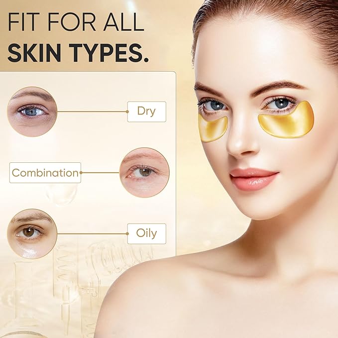 20Pcs/10Pairs Under Eye Patches Gold - Image 3