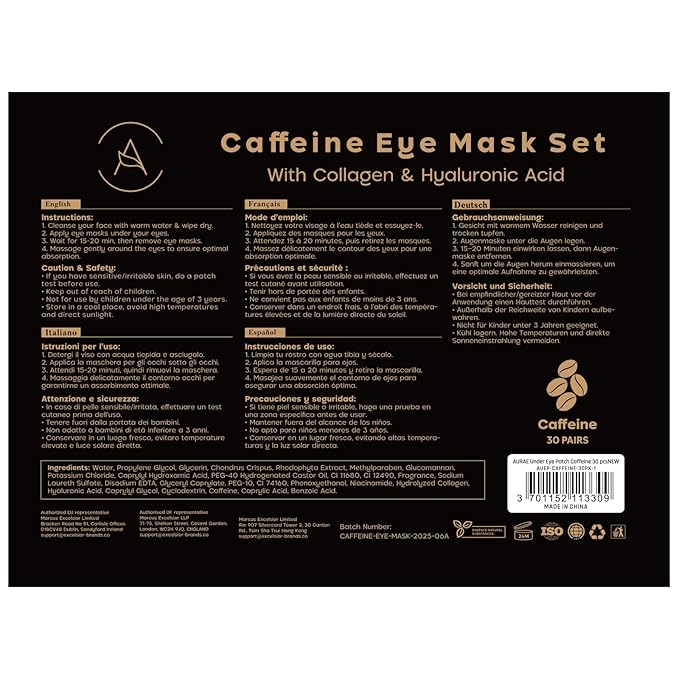 AURAE Caffeine Under Eye Patches - Image 8