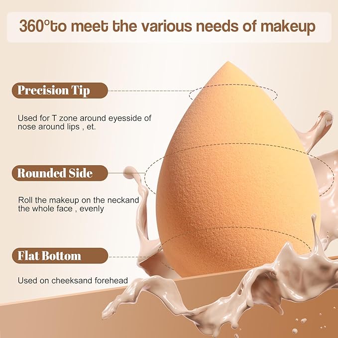 Makeup Sponge Set BS-MALLTriangle Puff 14 Pcs - Image 2