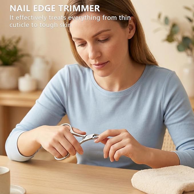 Cuticle Trimmer Nipper, Stainless Steel Cuticle Clipper - Image 7