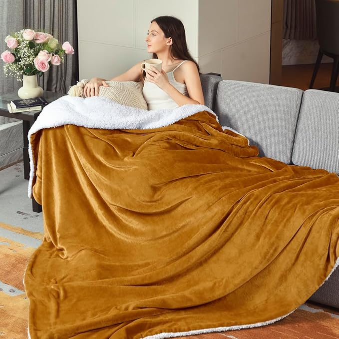 KAWAHOME Sherpa Fleece Queen Size Blanket - Image 7
