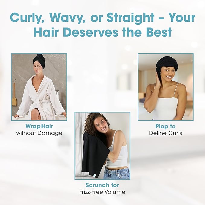 Hair RePear The Ultimate Hair Towel – Standard 21" x 44" Cotton Hair Towel - Image 4