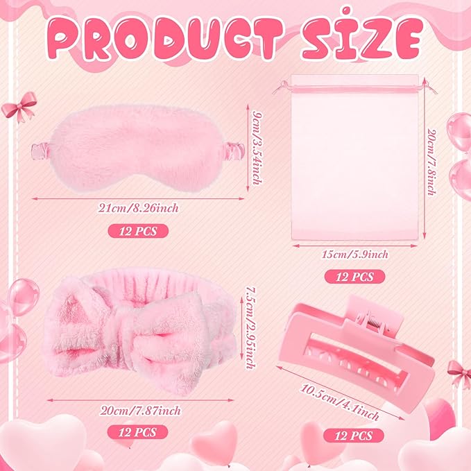 48 Pcs Spa Party Supplies Sleepover Essentials Gift - Image 2