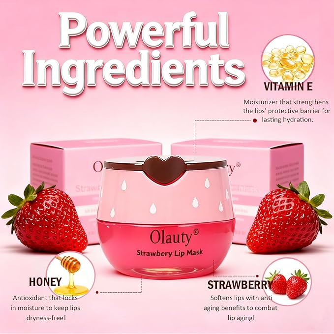 3PCS Bee Lip Balm Honey Pot, Lip Mask Skincare, Prevention Lip Dry Set - Image 4