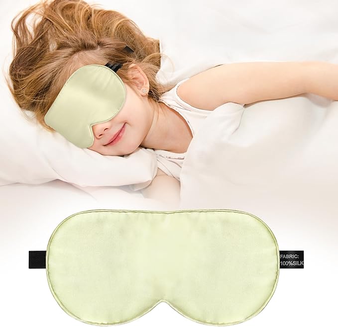 Kids Sleep Mask Eye Cover, 100% Real Natural Pure Silk Eye Mask by Unknown
