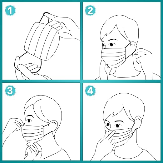ZTANPS 50PCS Disposable Face Masks, 3 Layer Protection Black Disposable Face - Image 6