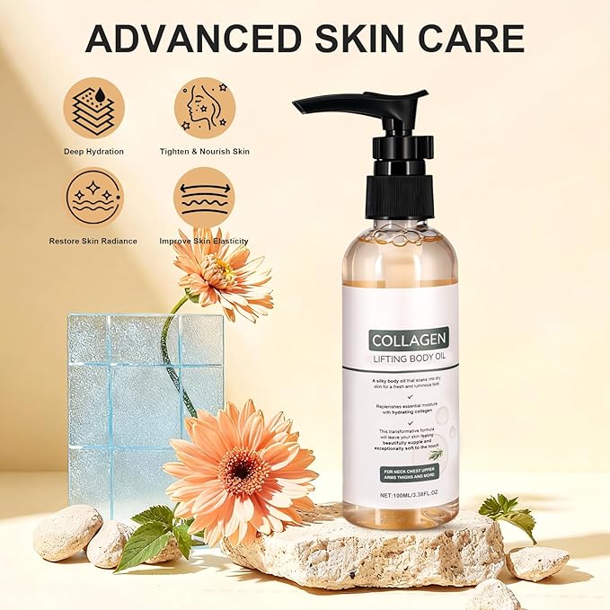 Collagen Oil, Collagen Lifting Body Oil, Advanced Hydrating Collagen Oil - Image 2