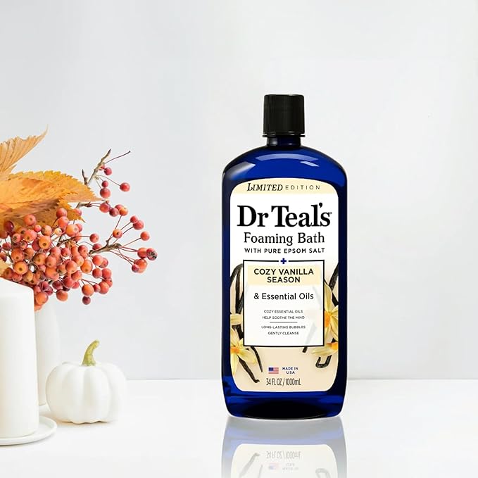 Dr Teal's Cozy Vanilla Season Comfort Pure Epsom Salt Soak and Cozy Vanilla - Image 2