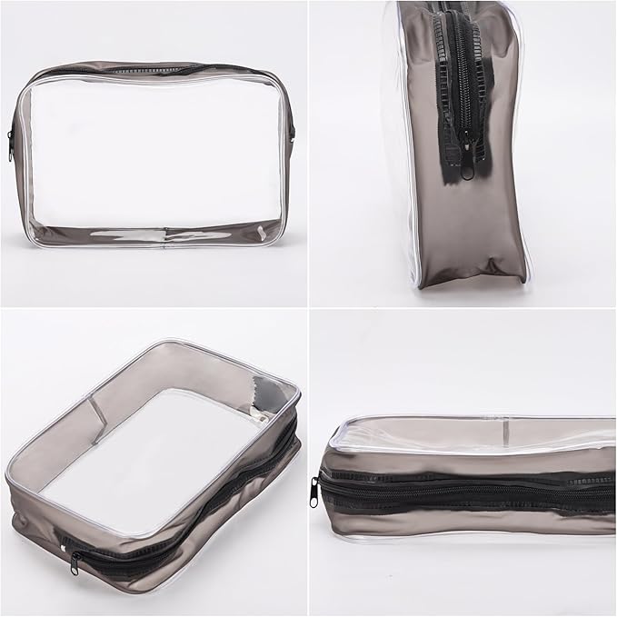 Tbestmax 10 Pcs Clear Cosmetic Bags Makeup Bags Portable Waterproof Travel - Image 4