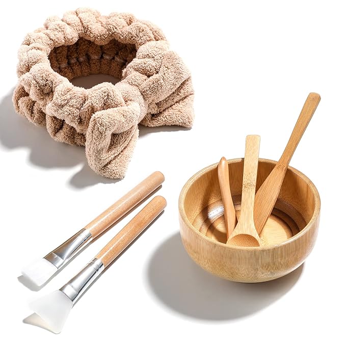 JPNK New Facial Mask Bowl Set, New DIY 6Pack DIY Clay Mask Mixing Kit by JPNK