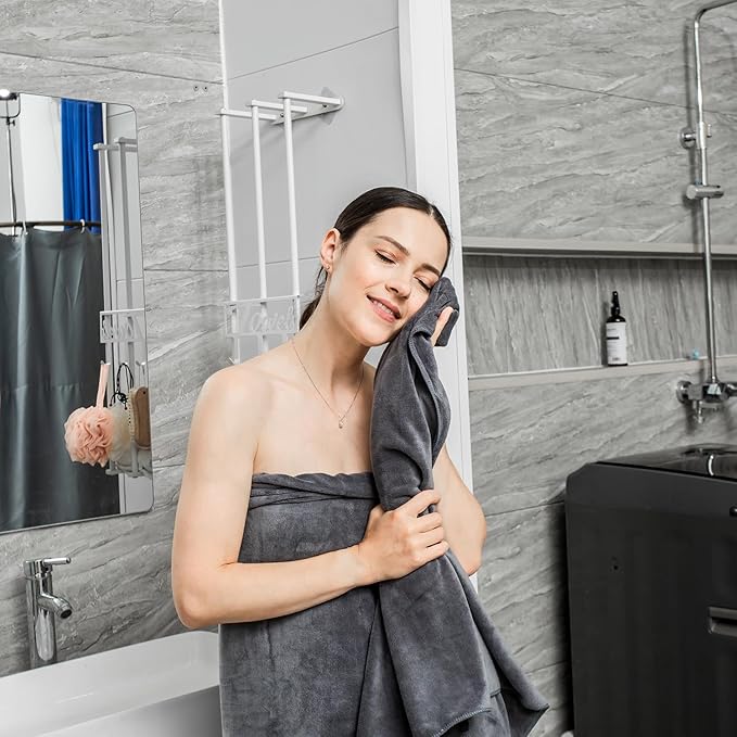 JML Bath Towels, Microfiber Bath Towel Set 6 Pack 30" x 60", Soft Absorbent - Image 4