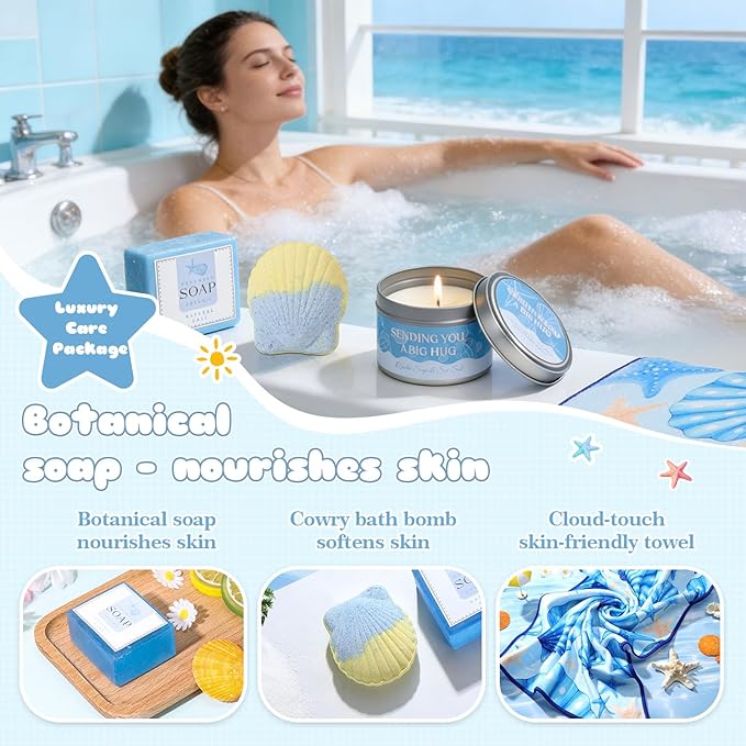 Mothers Day Gifts for Mom, Self Care Gift Basket for Women, Relaxation Spa Gift - Image 4