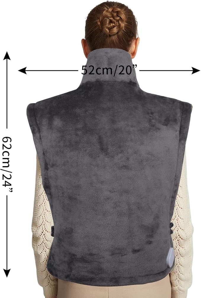 Ambershine 26"x35" XXXL King Size Neck& Shoulder& Back Heating Pad - Image 5