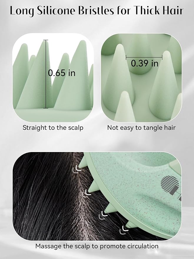 HEETA Scalp Massager with Soft Silicone Bristles - Image 4