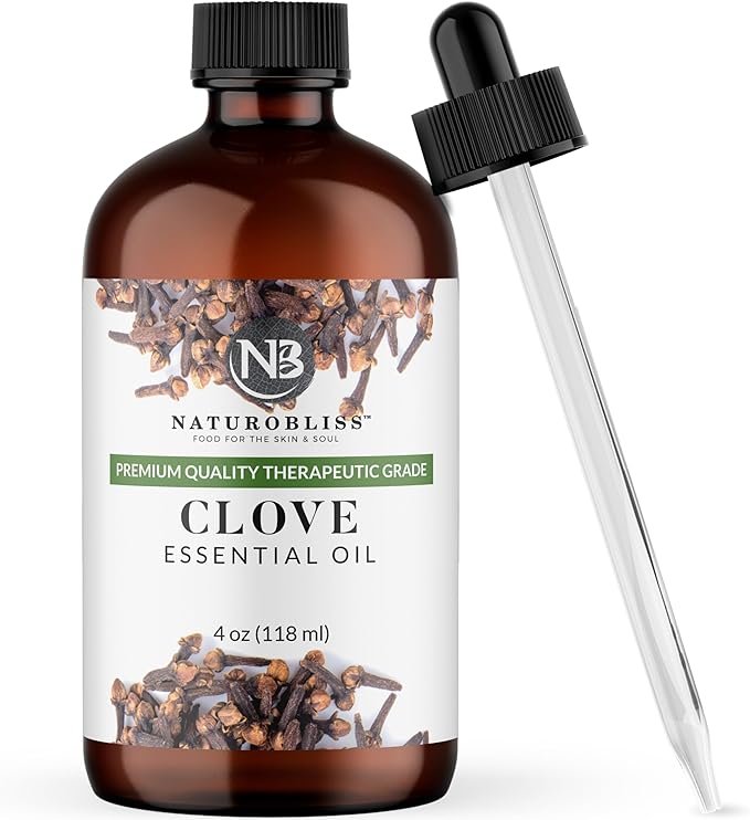 NaturoBliss Clove Essential Oil 4 oz – 100% Pure Clove Bud Oil by NaturoBliss