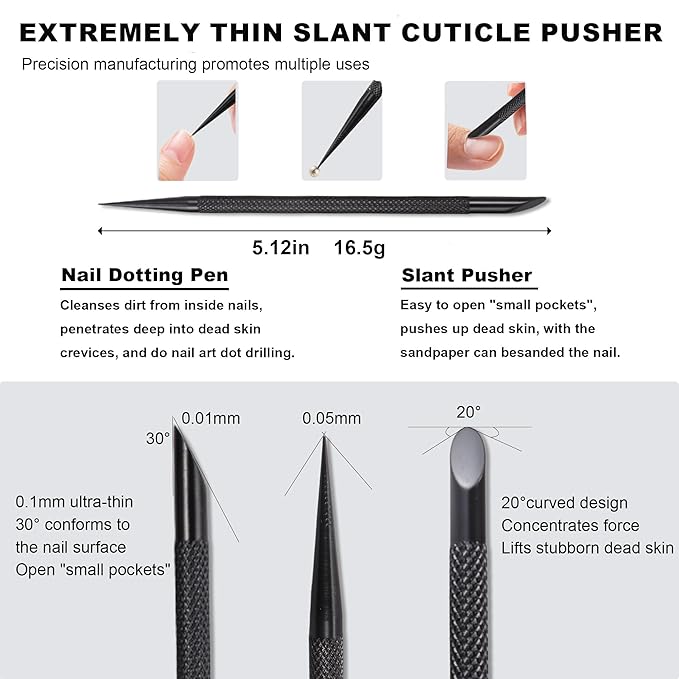Cuticle Pusher Cuticle Nipper Set, Russian Pre-Treatment Nail Pushers, Cuticle - Image 4