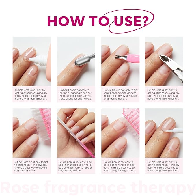 Modelones Cuticle Remover Kit Cuticle Remover Liquid & Cuticle Oil Cuticle Care - Image 7