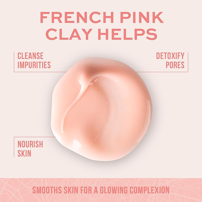 Freeman Exotic Blends French Pink Clay Peel-Off Face Mask, Pore Clearing Facial - Image 2