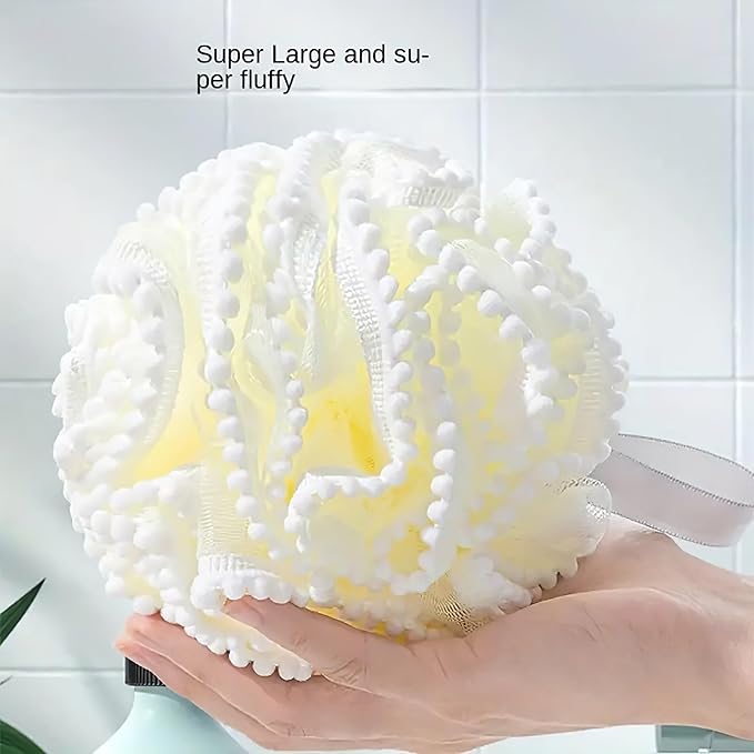 Large Luxurious Bath Ball Loofah Sponge Pouf Puff Mesh - Image 8