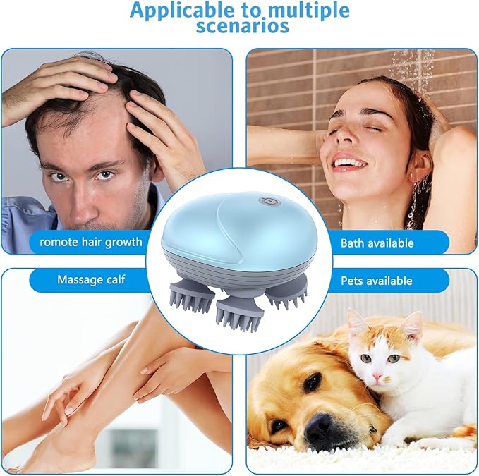 Upgraded Handheld Scalp Massager, Electric Scalp Massager, Scalp and Back - Image 2