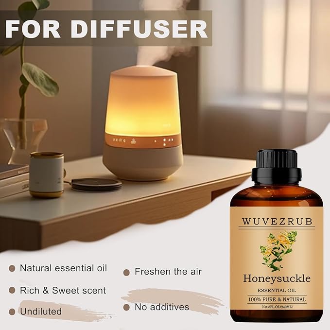 Honeysuckle Essential Oils, 240ML Pure and Natural Essential Oil - Image 5