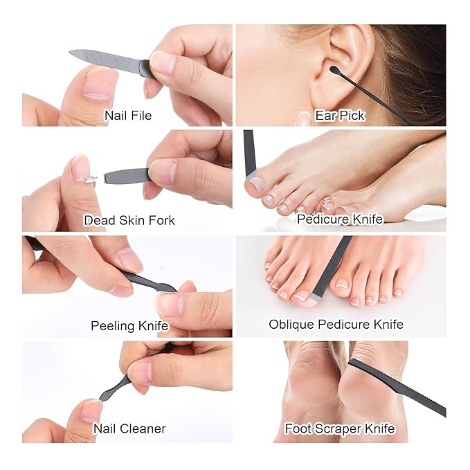 Manicure Set-Stainless Steel Nail Care Set-Professional Ingrown Toenail Clipper - Image 5