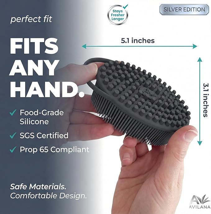 Avilana Silver Edition Body Scrubber - Image 5