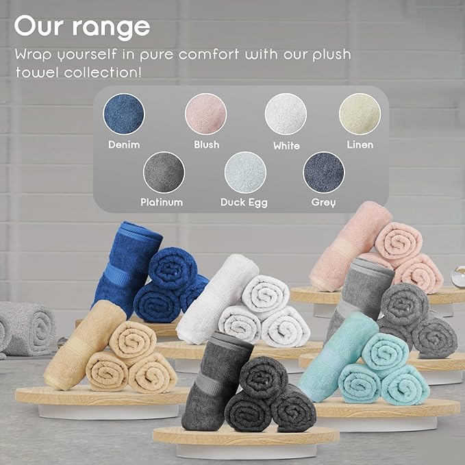 Ariv Premium Bath Towels Pack of 4, 100% Cotton, Super Soft, Highly Absorbent - Image 3