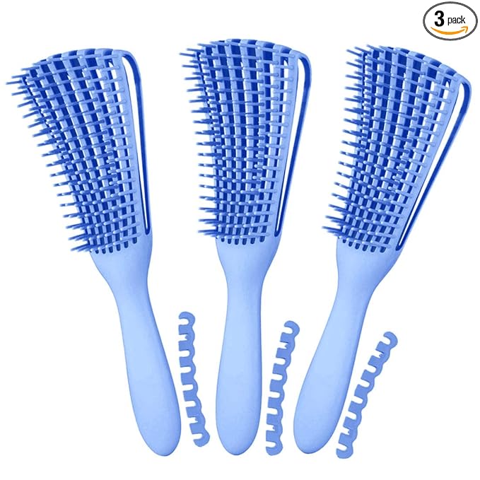 Detangling Brush for Afro American/African 3a to 4c Kinky Wavy/Curly/Coily Hair by Unknown