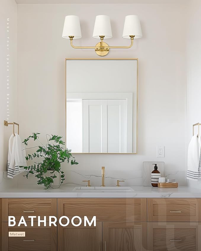 Bathroom Light Fixtures, Brushed Gold Vanity Lights - Image 7