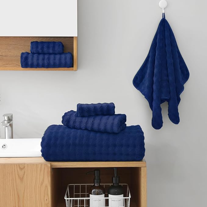 KBY Bath Towels Set of 2, Extra Large Bath Sheets 40X80 Inches, Quick Dry - Image 4
