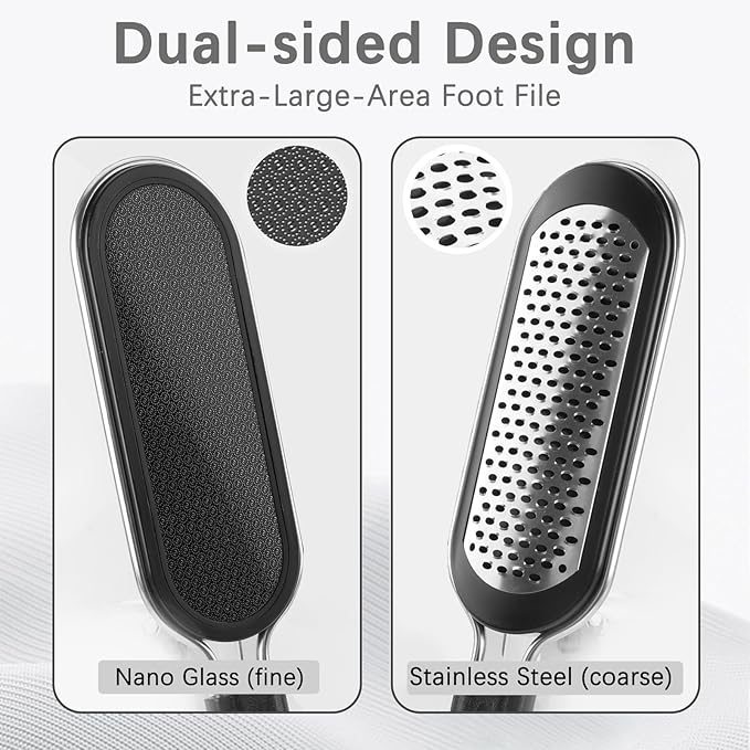 FREATECH Nano Glass & Stainless Steel Foot File 2-in-1 Foot Rasp - Image 3