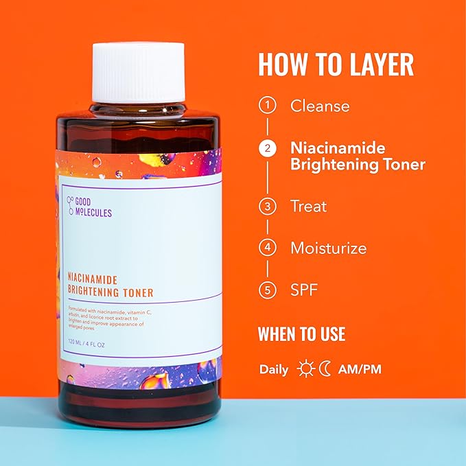 Good Molecules Niacinamide Brightening Toner Pack 2 – 120 ml / 4 fl oz Each | - Image 6