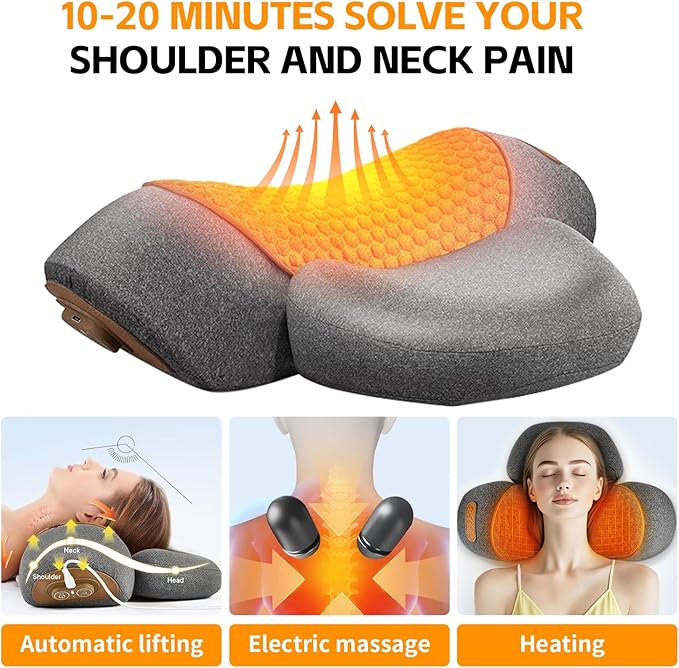 3-in-1 Neck Massager Pillow, Neck Massager - Image 3